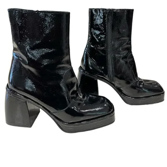 Final Price NEW Free People Ruby Shine Platform Bootie - Picture 2 of 11